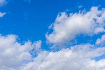Refreshing blue sky and cloud background material_c_09