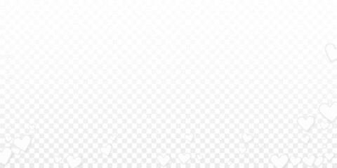 White heart love confettis. Valentine's day fallin