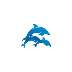 dolphin fish logo design