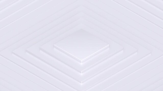 Corporate Waving Elegant Neumorphism 3D Rhombuses in Isometric View
