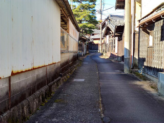 Fototapeta na wymiar 昭和の雰囲気漂う住宅街の風景写真