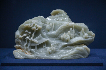 Jade carving decorative crafts in ancient China © youm