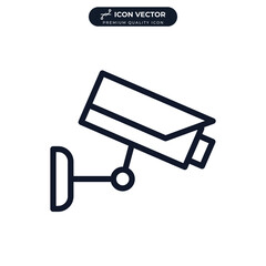 Security Camera. CCTV Camera icon symbol template for graphic and web design collection logo vector illustration