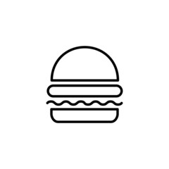 Burger icon. burger sign and symbol. hamburger