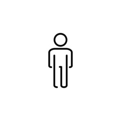 Man icon. male sign and symbol. human symbol