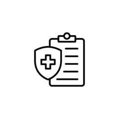 Medical insurance icon. health insurance sign and symbol