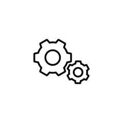 Setting Icon. Cog Settings sign and symbol. Gear Sign