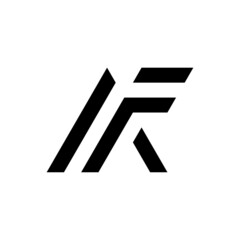 Letter AF monogram creative minimal logo design
