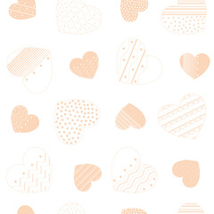 Valentine's Day seamless vector pattern