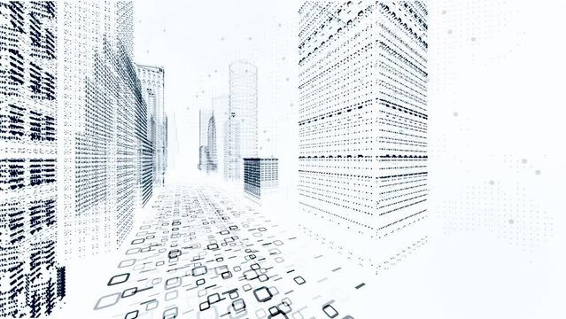 スマートシティ、デジタル社会のイメージ