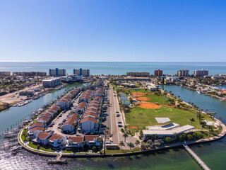 aerial view peninsula 
