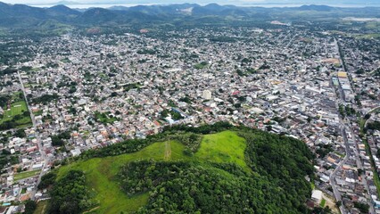 aerial view of the city