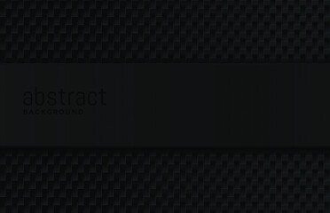 Black metallic background. Vector illustration.