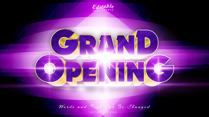 GRAND OPENING TEXT EFFECT