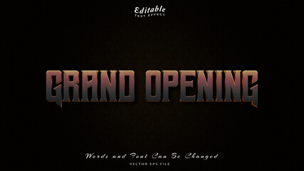Fototapeta premium GRAND OPENING TEXT EFFECT