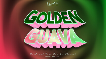 golden guava text effect