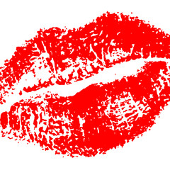 Female lips print poster