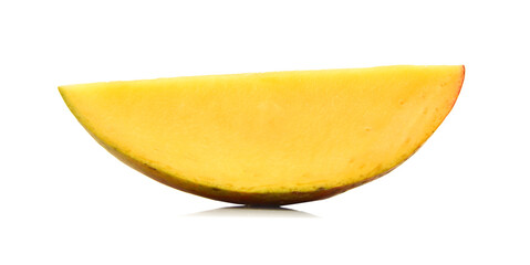 slice of mango, saved with clipping path