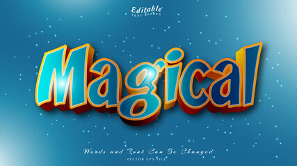 magical editable text effect free font