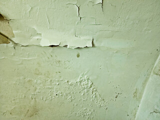 old wall with peeling paint