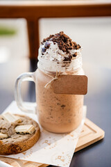 Café Gelado com Tag Cookie