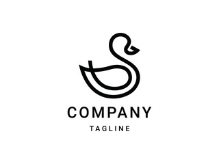 Fototapeta premium Duck Brand Simple Logo Template