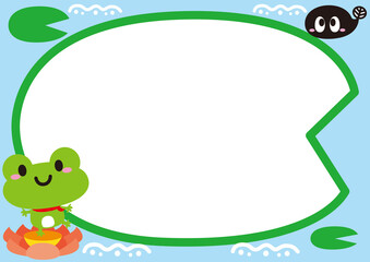 フレーム,雨,カエル,動物,子供,幼稚園,保育園,かわいい,