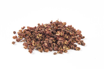 pepper seasoning isolated on white background