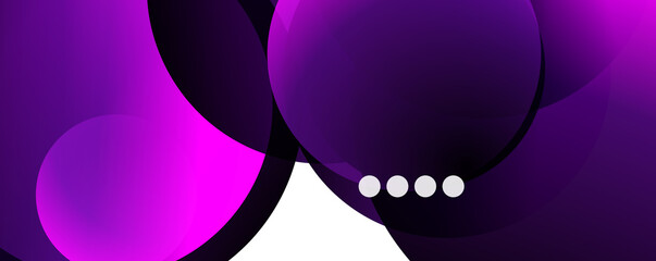 Fluid gradients, swirls and circles. Bright color lines. Vector Illustration For Wallpaper, Banner, Background, Landing Page