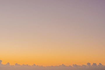 朝焼けの空と雲／茨城県日立市
