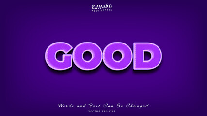 good editable text effect, free font