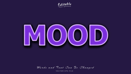 mood editable text effect, free font