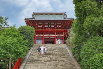 鎌倉 鶴岡八幡宮 大石段と本宮