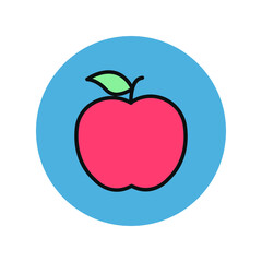 Food Apple Isolated Vector icon which can easily modify or edit

