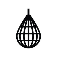 Net trap icon vector isolated on white, sign and symbol illustration.