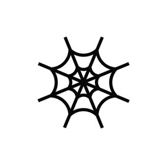 Spider web icon vector isolated on white, sign and symbol illustration.