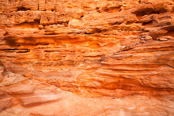 red sand canyons and rocks of America, Egypt, Jordan. Canyons of South Sinai