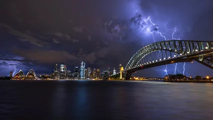 Foto op Canvas Sydney Harbour Storm © Brendon @btellus