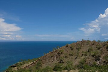 Beautiful hills view from the trip to Baucau in Timor Leste