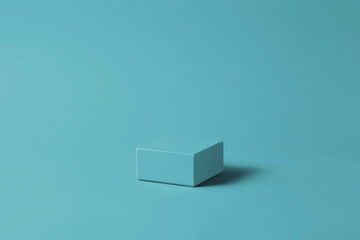 Blank podium for product display on pastel background