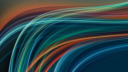 Abstract 3D Background with Stripes
