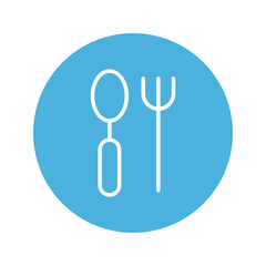 Fork and knife Isolated Vector icon which can easily modify or edit

