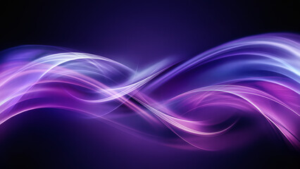 Naklejka premium Violet Fractal Waves