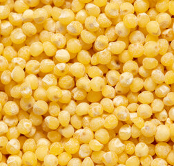 Close-up of millet groats as background.