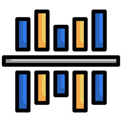 Charts And Diagrams Filled Outline