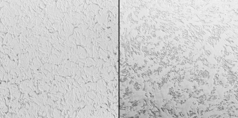 Surface with textured decorative plaster. Interior background.