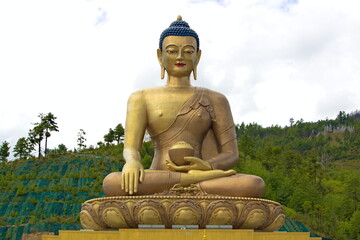 Buddhist temple in Thimphu Bhutan