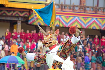Dance festival aka Tshechu in Thimphu 