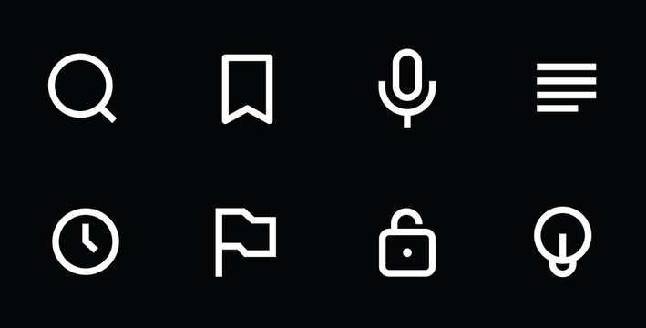 Icon Set For Mobile Application Development and Web Development