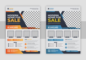 Real estate home sale flyer template